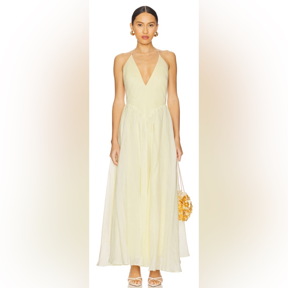 arletha halter maxi dress